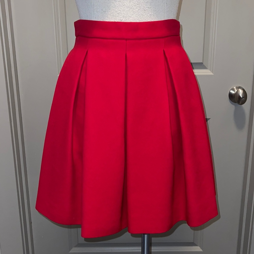 Miu Miu Authentic pleated skirt Red Italian Size 38 Or Small US